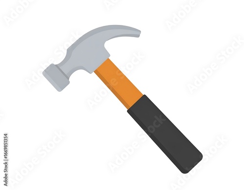 Simple illustration of a hammer