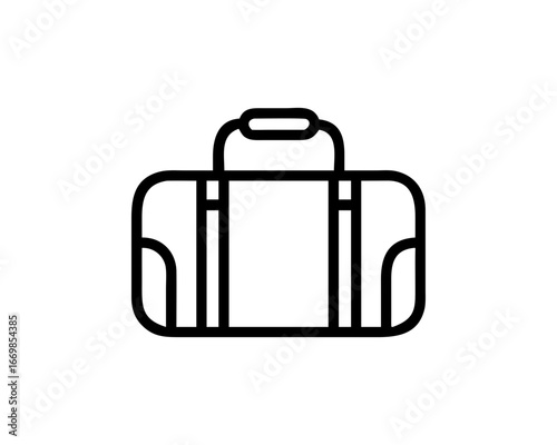 Stylish travel bag vector illustration for luggage and journey themed designs