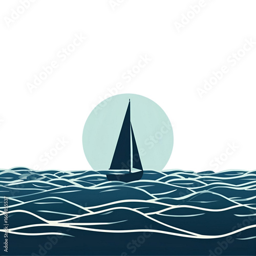sailing boat on the sea