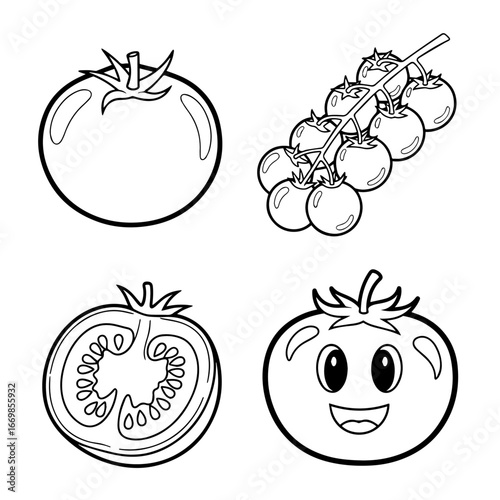 vegetables coloring page