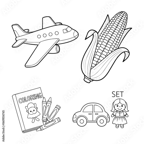 Hand drawn patterns for coloring pages