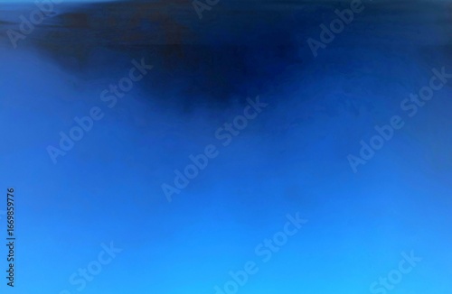 Blue color dye melt on black background,Abstract smoke pattern,Colored liquid dye,Splash paint