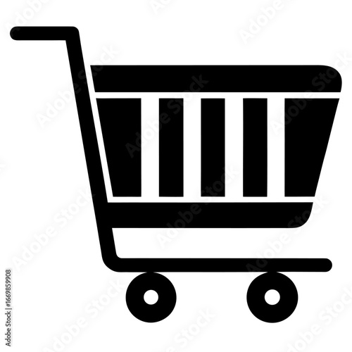 Online business and e commerce shopping silhouette icon