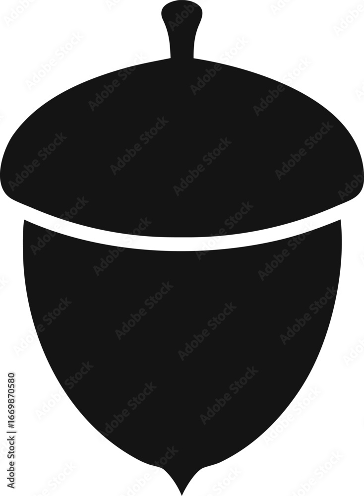 Fototapeta premium Oak Tree Acorn Nut Icon