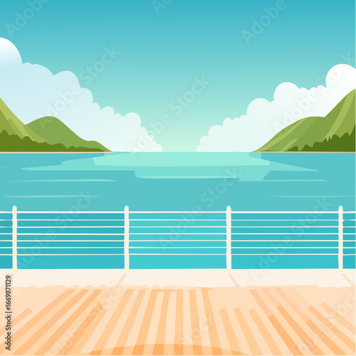 Turquoise background with white stripes