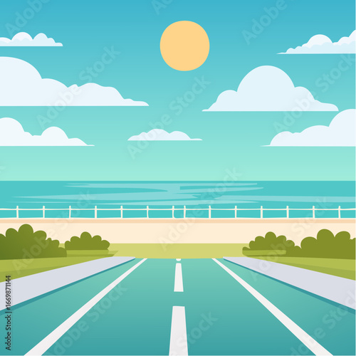 Turquoise background with white stripes