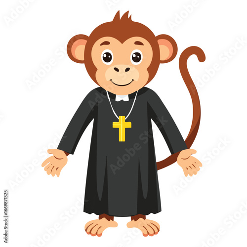 monkey full body costum Clergy Priest, Pastor, Nun Specific religious vestments or habits according to their faith and tradition.