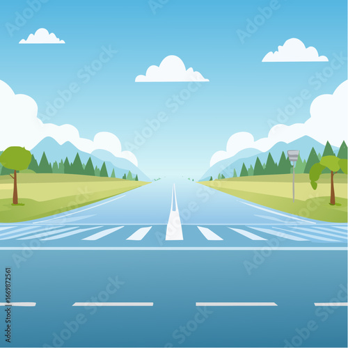 Blue background with white stripe