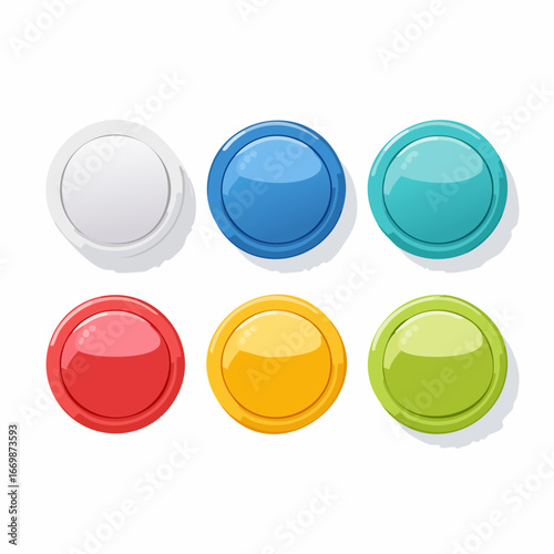 Set of 6 buttons