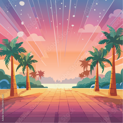 Background with disco lights