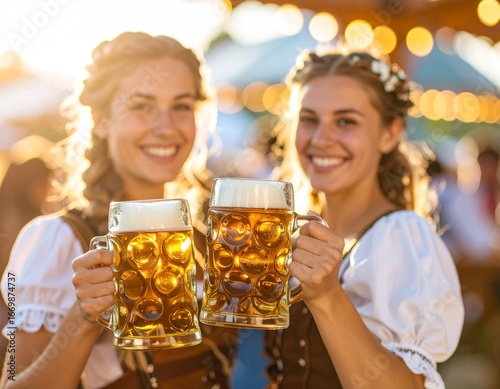 Oktoberfest Beer Celebration in Traditional Style