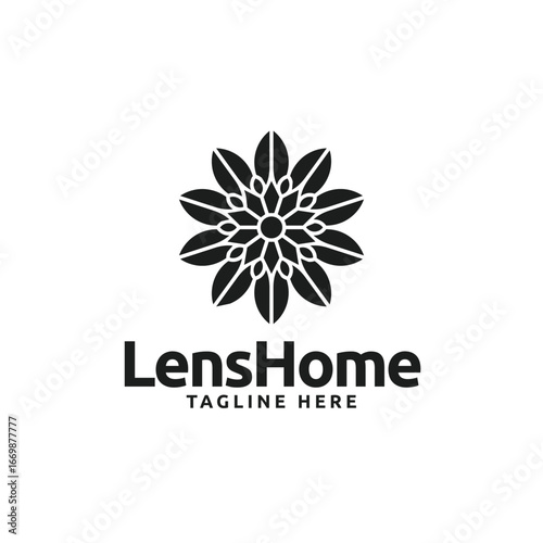 Beautiful flower logo icon