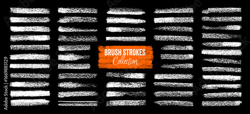 Grunge brush strokes, lines, ink smudges, hand-drawn scribble shapes. Handmade sketchy marks, acrylic stains, charcoal streaks. Paint textures, dry brush effect. Marker underline. Vector illustration