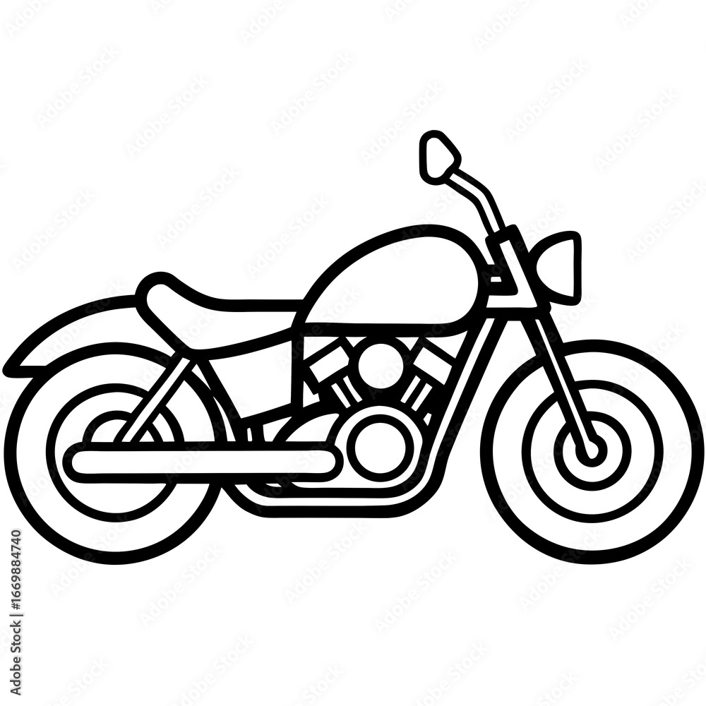 Fototapeta premium motorcycle vector illustration