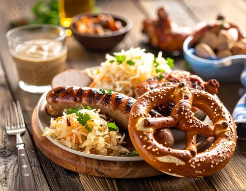 Traditional Bavarian Food at Oktoberfest