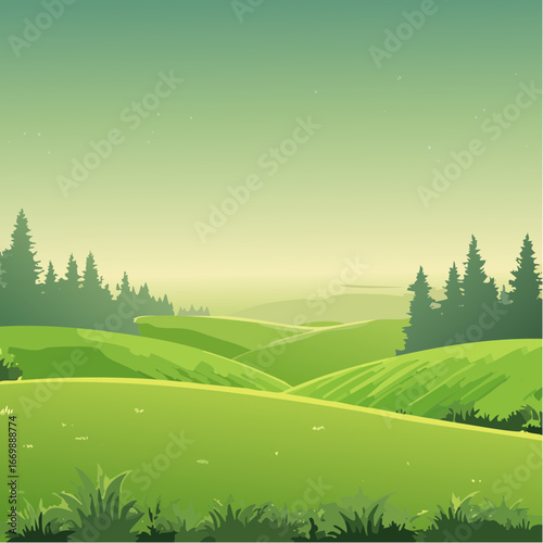 Green vintage background with light