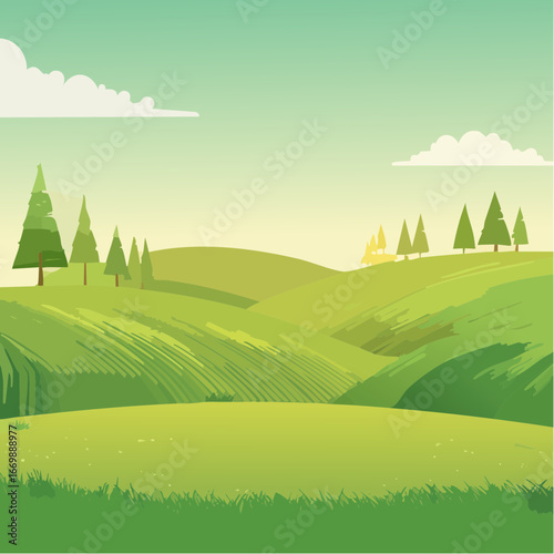 Green vintage background with light