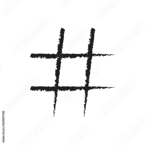 Hashtag Icon Vector Symbol Design Illustration