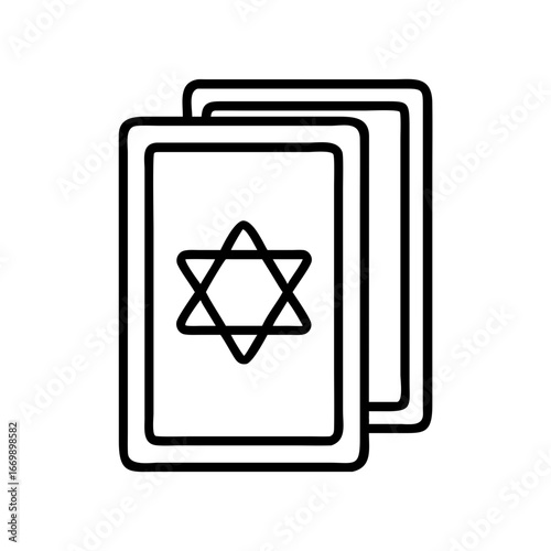 Explore jewish holiday cards with star of david vector design for hanukkah and yom kippur events