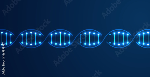DNA. Medical science, genetic biotechnology, chemistry biology. Innovation technology concept and nano technology background