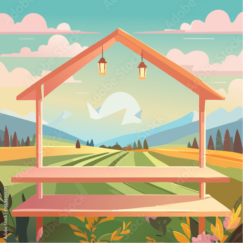 Modern Display Shelf with Decorative Items, Stylish Home Organization, Contemporary Interior Design Element.