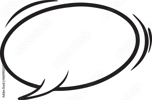  Hand Drawn Comic Speech Bubble – Vector Doodle Style Talk, Thought & Chat Balloons
