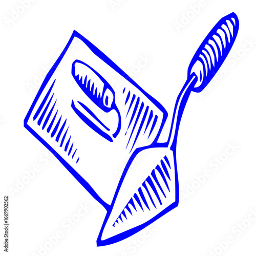  Bricklaying Trowel Vector Icon for Building, Construction, and Masonry
