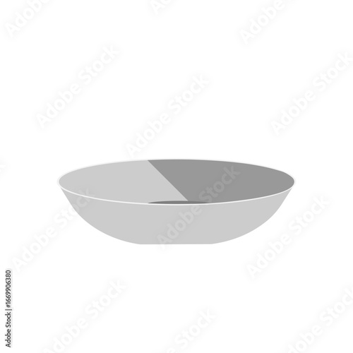 empty plate isolated on white