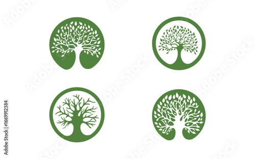 Tree leaf ecology nature  Healthy vegan concept element v4.32
