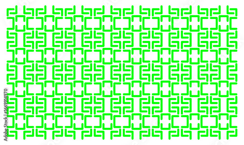 Dynamic geometric pattern with green pattern, perfect for modern design projects
