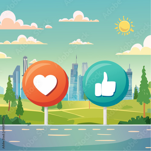 Like and Don't like button