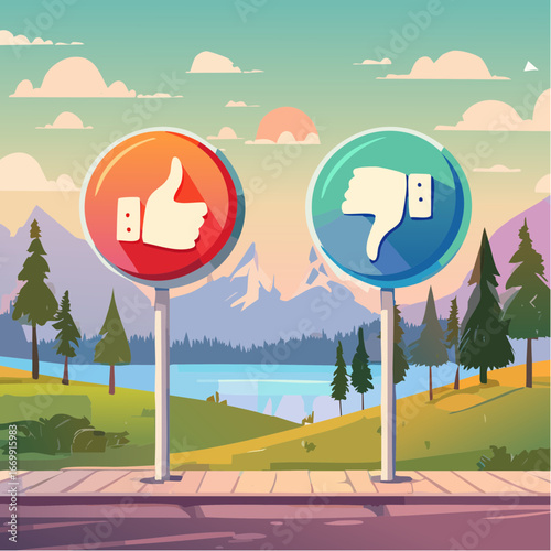 Like and Don't like button