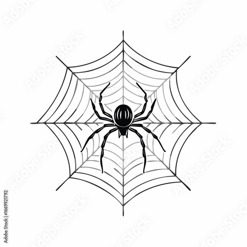 Spinne im Netz