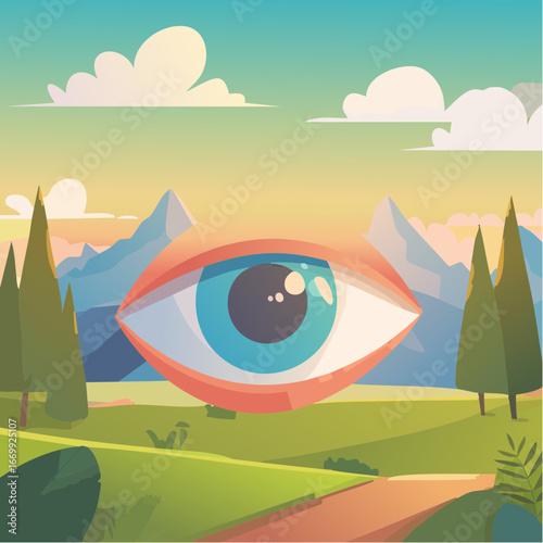 Eye icon vector