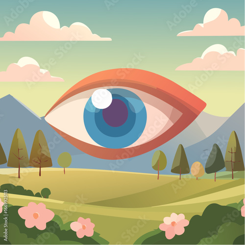 Eye icon vector