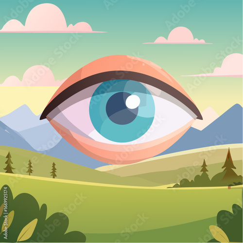 Eye icon vector