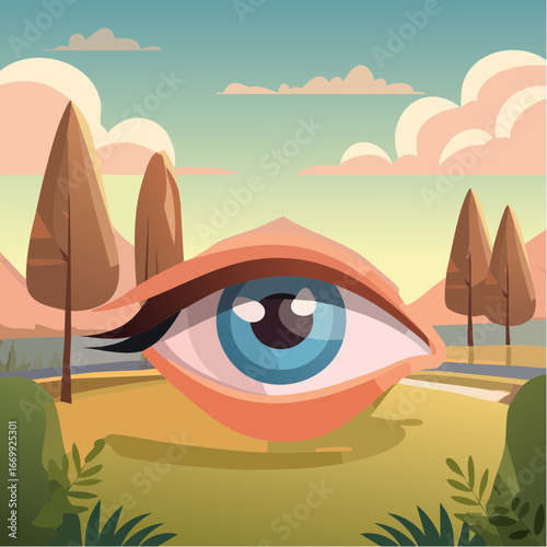 Eye icon vector