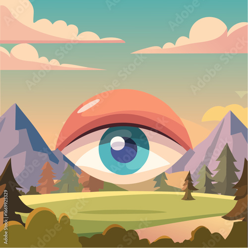 Eye icon vector