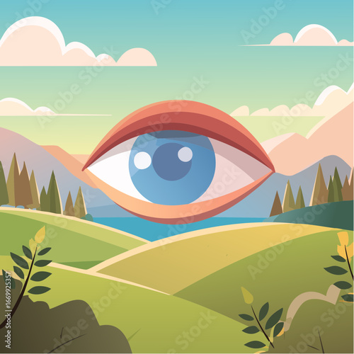 Eye icon vector