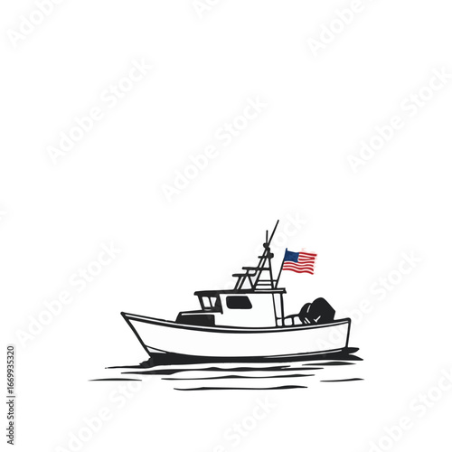 Motorboat on Sea