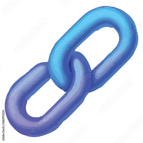 Strong Blockchain Link Icon for Crypto Connectivity