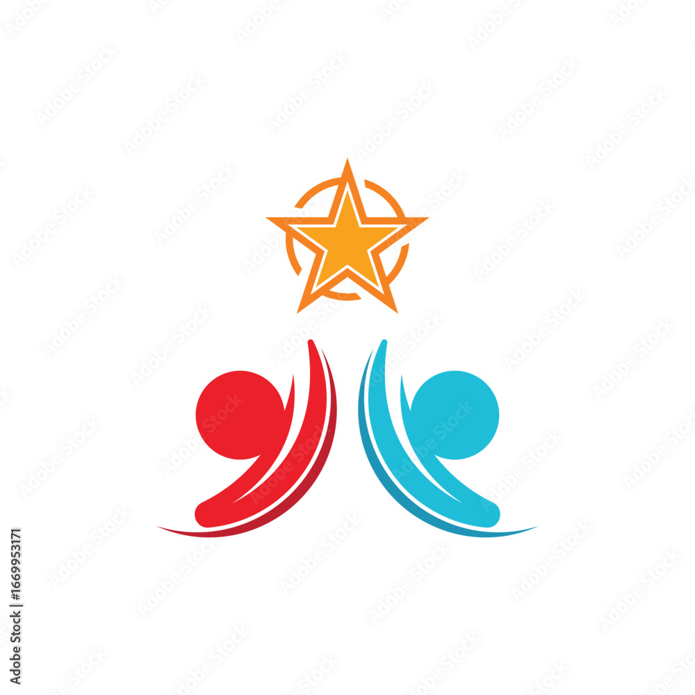 Obraz premium Community network and social icon Vector