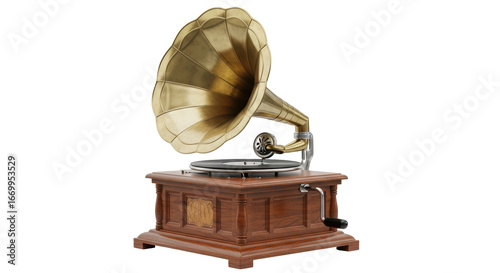 Tableau sur toile Isolated Gramophone