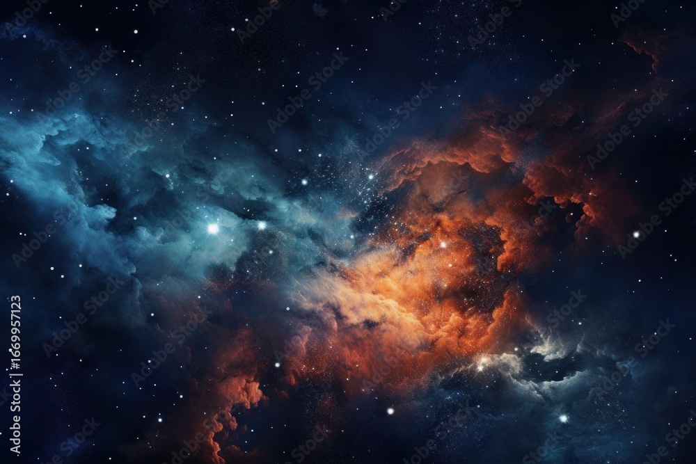 Fototapeta premium Galaxy space astronomy universe.