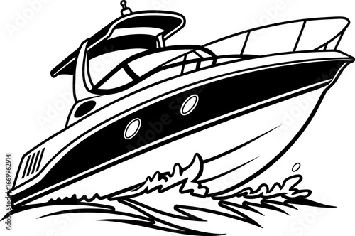 Speed Boat Vector