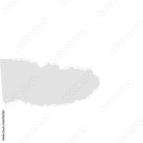Torn paper edge texture, white and grey, grunge background.