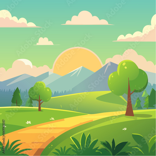 Flat shamrock icon VECTOR