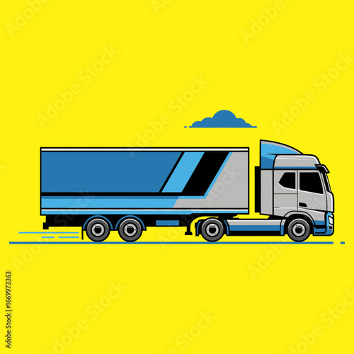 vector illustration of a truck