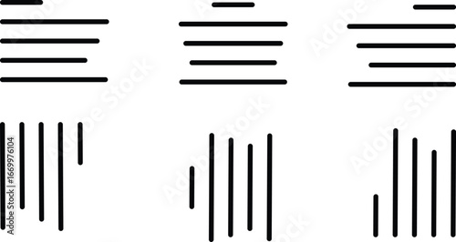 Align line icon set with solid black and outline vector illustration style. Collection of text alignment, justify, left, right, center, vertical, and formatting symbols for UI, UX, apps and web design