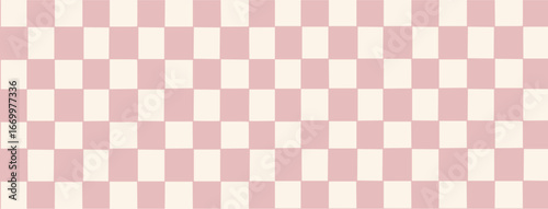 Check board seamless pattern background. Checkered board style. Chess Pattern. Grid geometric rectangle shape. Flat vector illustration 